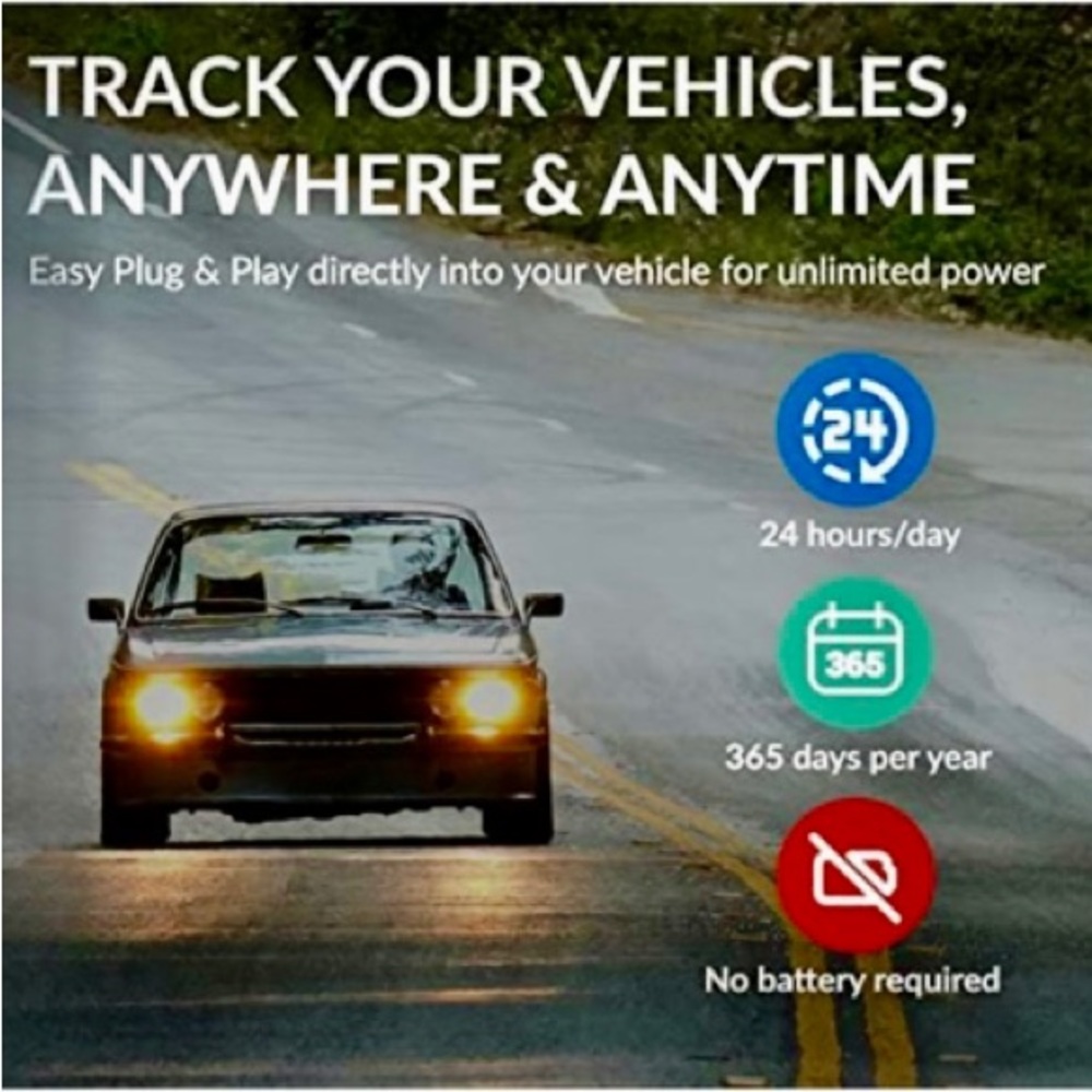 Car tracking plug in device by Linxup FITS ALL CARS